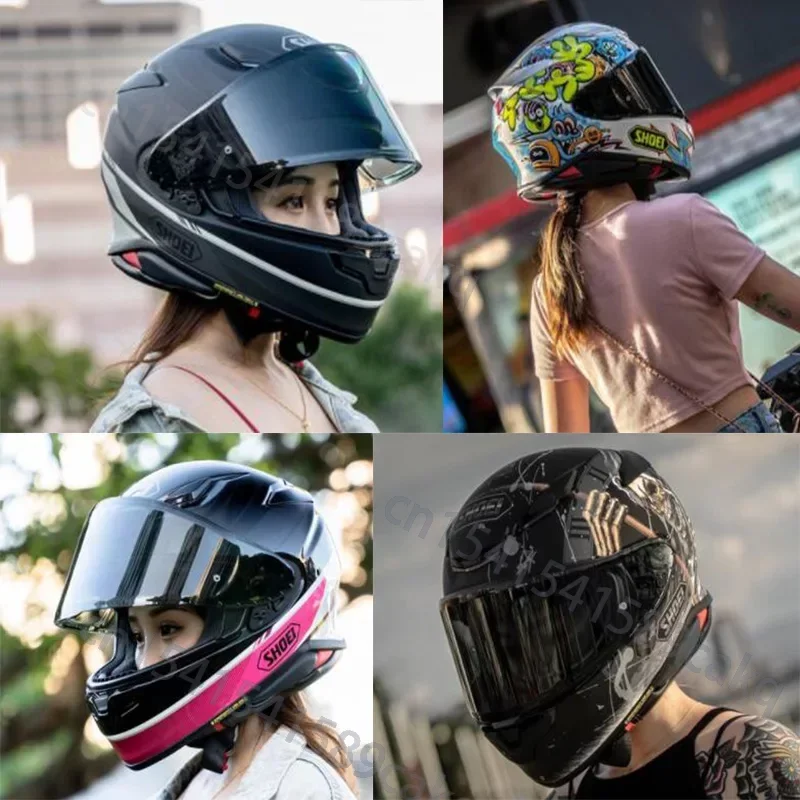 Full Face Capacete Lens CWR-F2 Visor for SHOEI Z8 RF1400 NXR2 CWR-F2 Uv-cut Sunshield Motorcycle Helmet Accessories