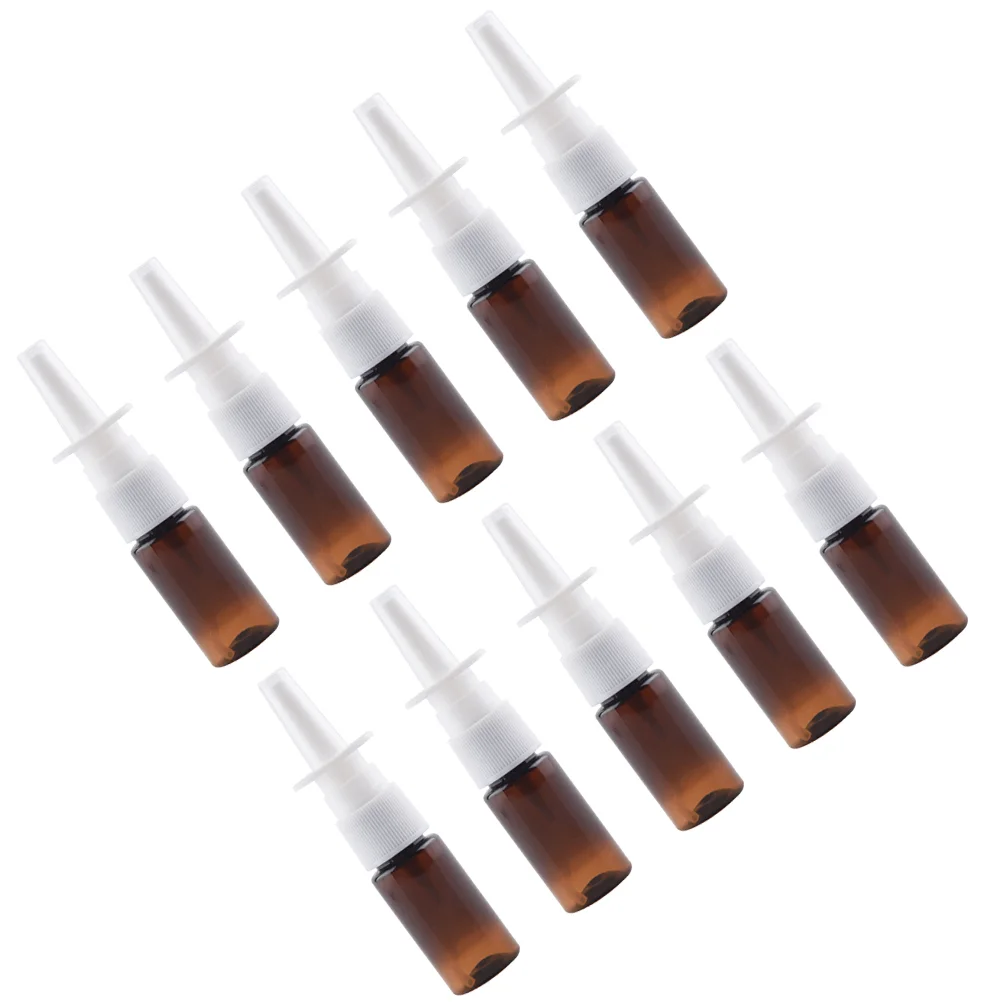 10 Pcs Perfume Bottle Small Spray Nose Filling Easy to Clean Nasal Sprayer Liquid Dispenser Pp Pet Sub Lightweight