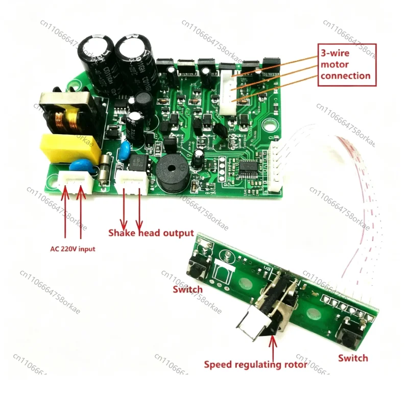 220V brushless motor driver, motor drive, plate with speed, three phase line research and development, learning