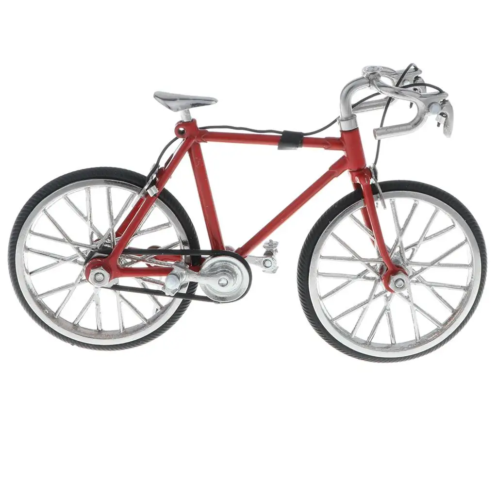 Mini Racing Bike Alloy Diecast 1 16 Bicycle Model Realistic Replica Toy for Dollhouse Scene and Collection