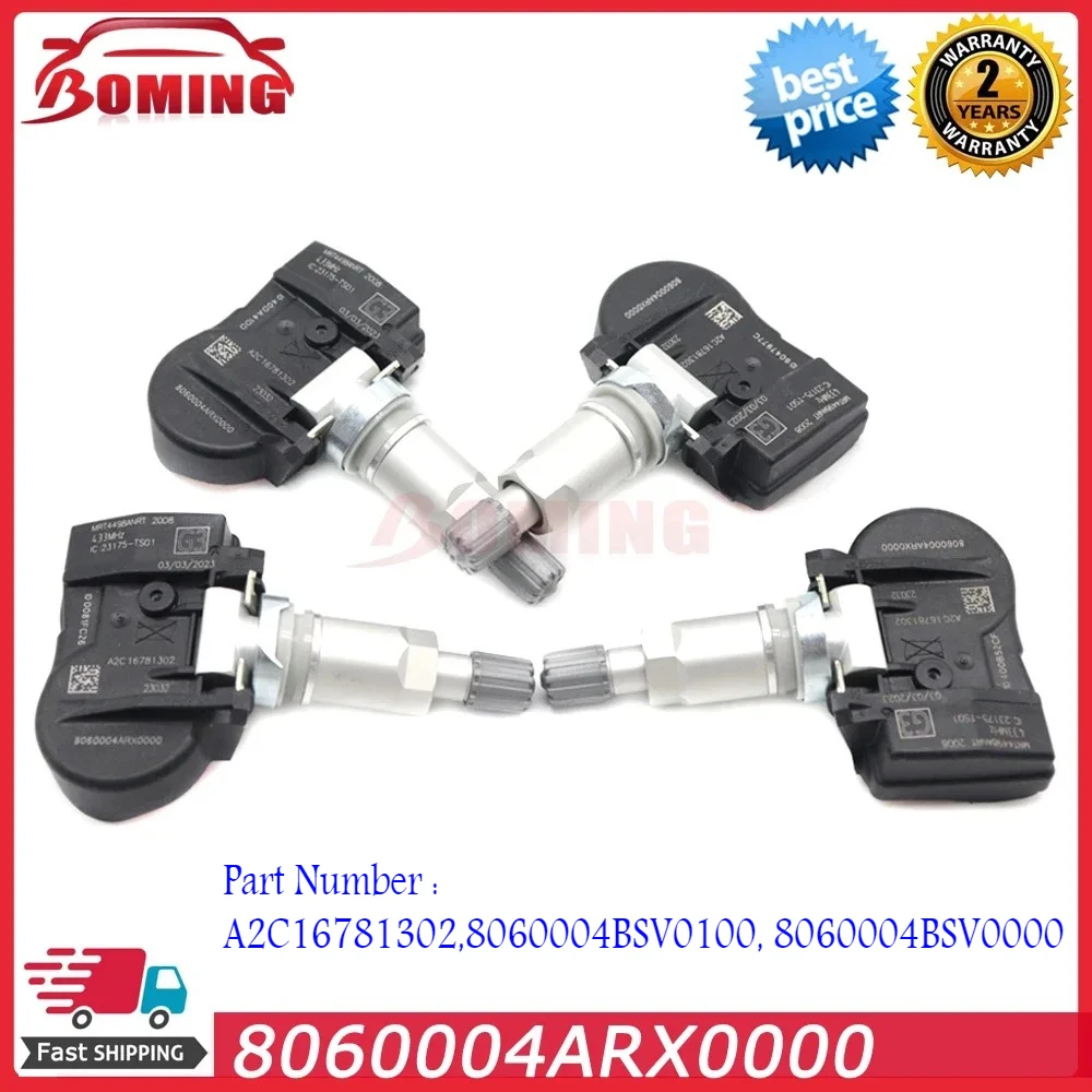 8060004ARX0000 سيارة مراقبة ضغط الإطارات مستشعر TPMS ل Trumpchi M6 PRO GS3 GS4 GS5 GS7 GS8 GA8 E9 GA6 433MHz A2C16781302