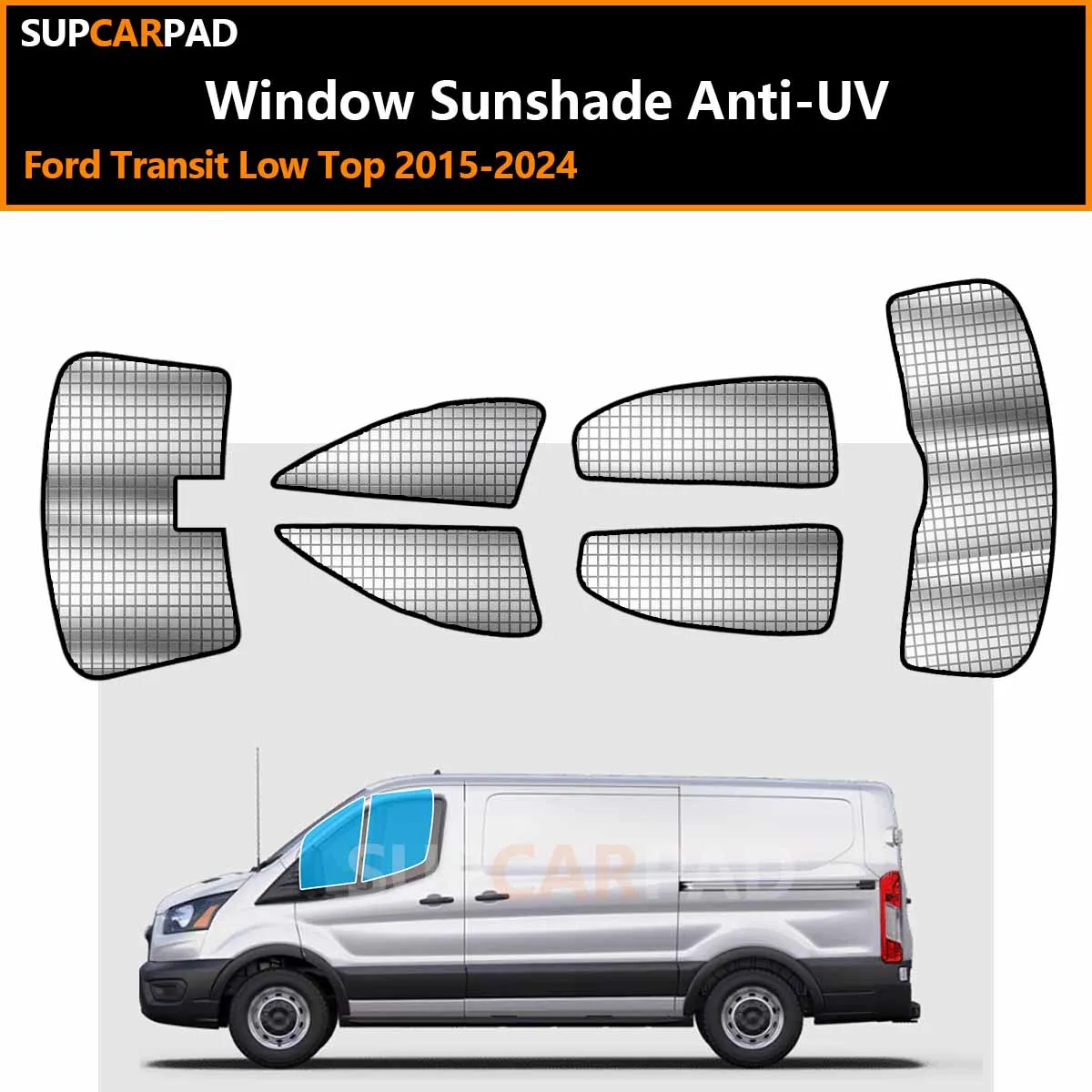 

Ford Transit Low Top 2015-2024 Custom Car Window Sunshade Anti-UV Car Sun Window Visors Sunshade Covers Accessories