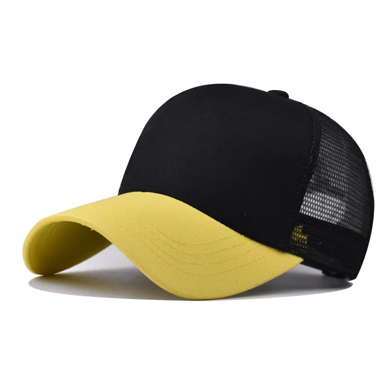 Neue 5-teilige Mesh-Baseballkappe für Erwachsene, Hip-Hop, gebogene Snapback-Hüte, Sommer-Sonnenschutz, Sonnenhut, einfache Trucker-Kappe, Werbung – Detail 22