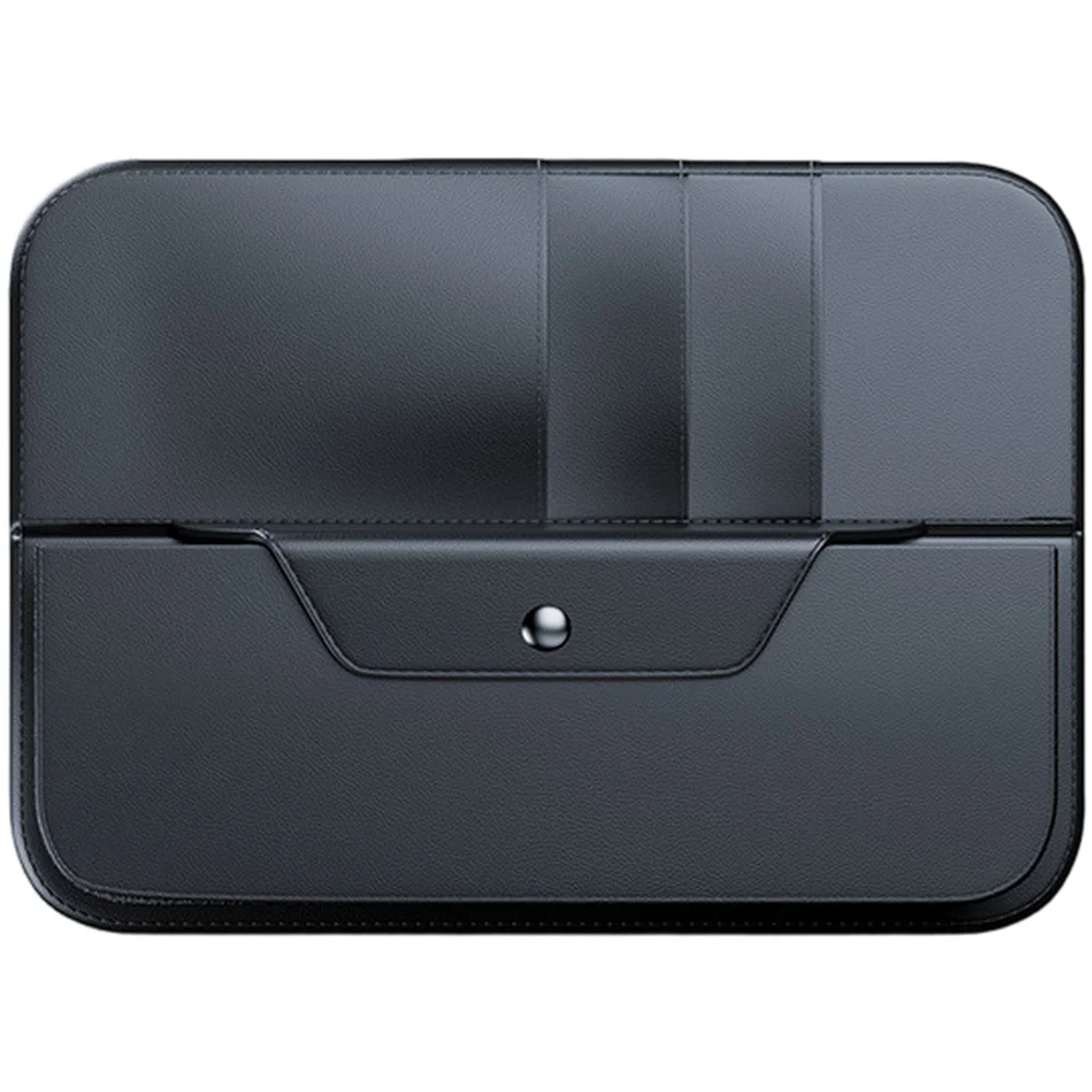 Sun Visor Organizer Holder for Car with Magnetic Closure and Multiple Compartments for Glasses Cards Tickets Storage