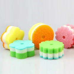 Kitchen Cleaning Sponges Brushes Dish Bowl Cleaner Pot Pan Scouring Pad Washing Towel Wiping Rags Cleaning Accessories