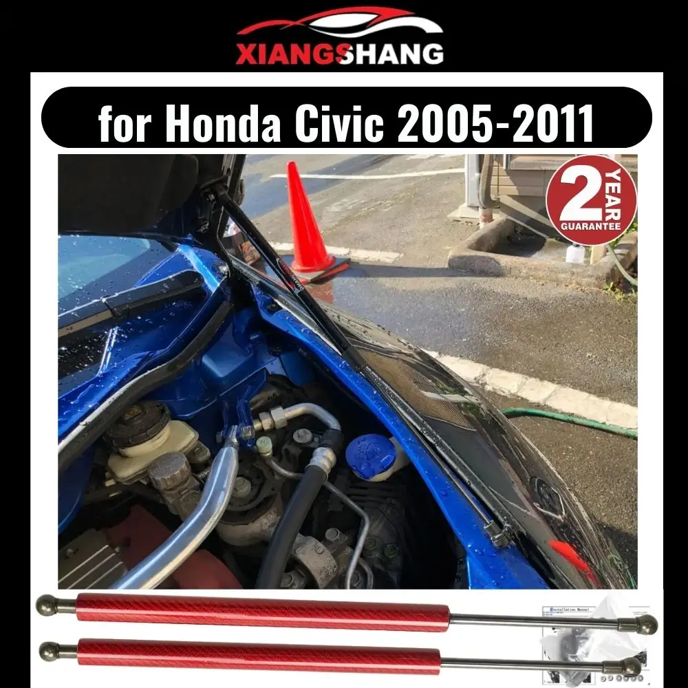 

Bonnet Hood Struts for Honda CIVIC 8th 2005-2012 Lift Supports Front Cover Modify Gas Damper Spring Shock No-Drill