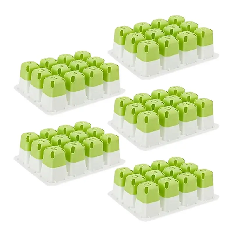 Reusable Seedling Starter Trays Germination Nursery Pot Set Of 5 Reusable Houseplant Sprouting Containers For Flower Fruit