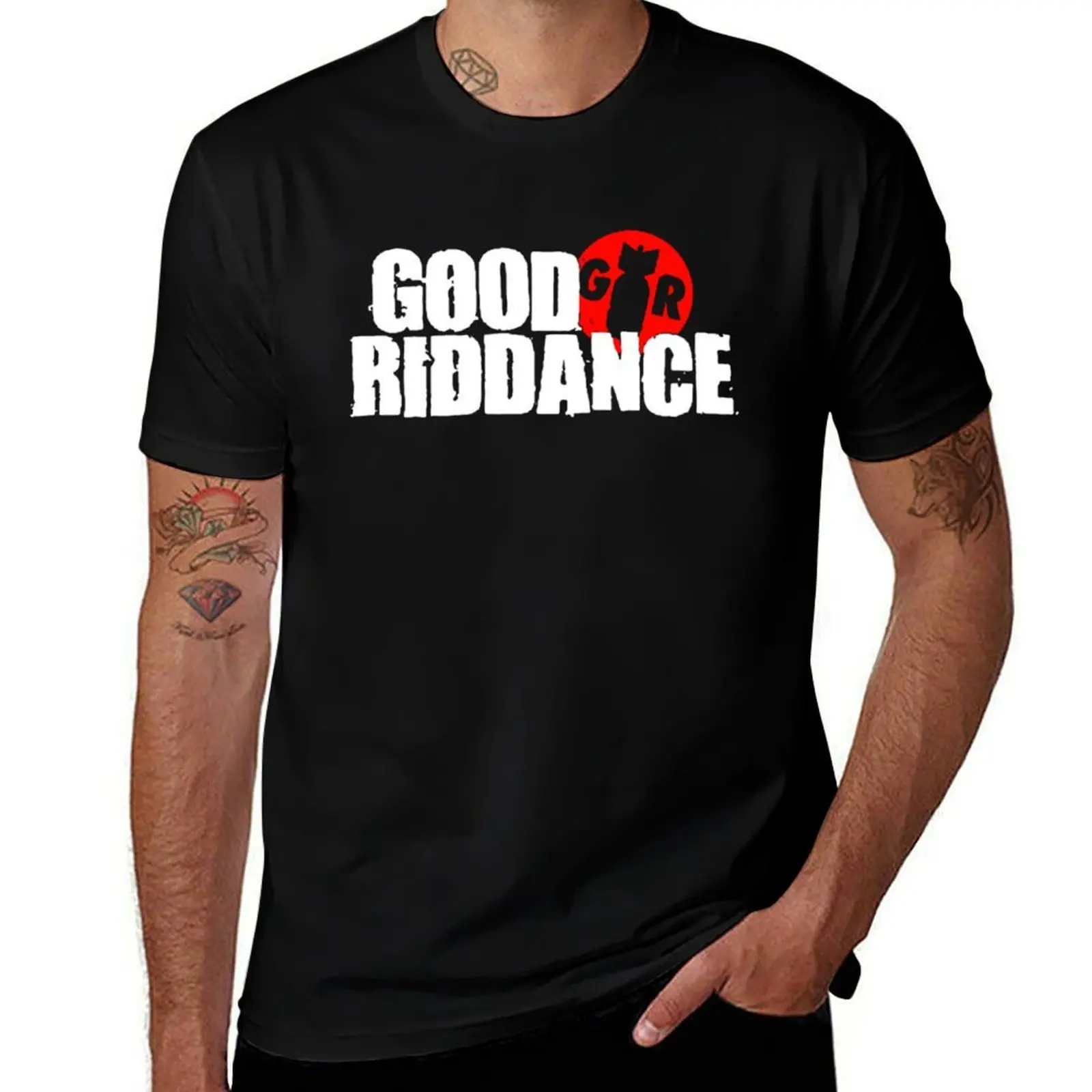Good Riddance Band Logo T-Shirt All Match Basic Short Sleeve Top