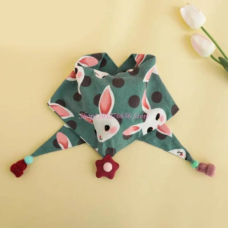 R6FD Kids Windproof Neckerchief Soft Stylish Scarf Warm Scarf for Outdoor Activities