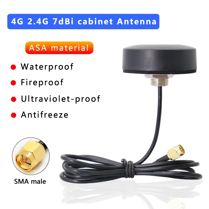 High Gain 4G LTE Antenna with Black ASA Material for Cabinet