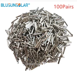 Broche de connecteur PV solaire, pour connecteur 50/100 V 1000V mâle et femelle, borne creuse pour câble 1500mm ~ 2.5mm, 10/6.0 paires