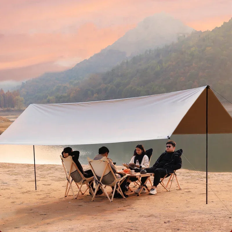 Warehouse 300*300*200cm waterproof layer neat wiring large sunshade summer Sunshade Shelter beach tent with 2 poles for beach