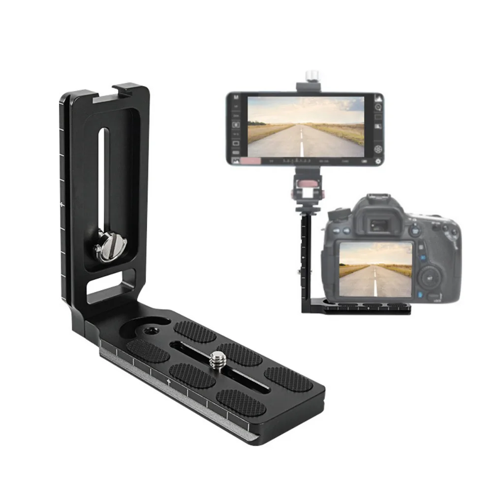 SLR Camera Quick Release Plate Tripod Head Hot Shoe Vertical Shooting for KAFI Ca mFi L Plate