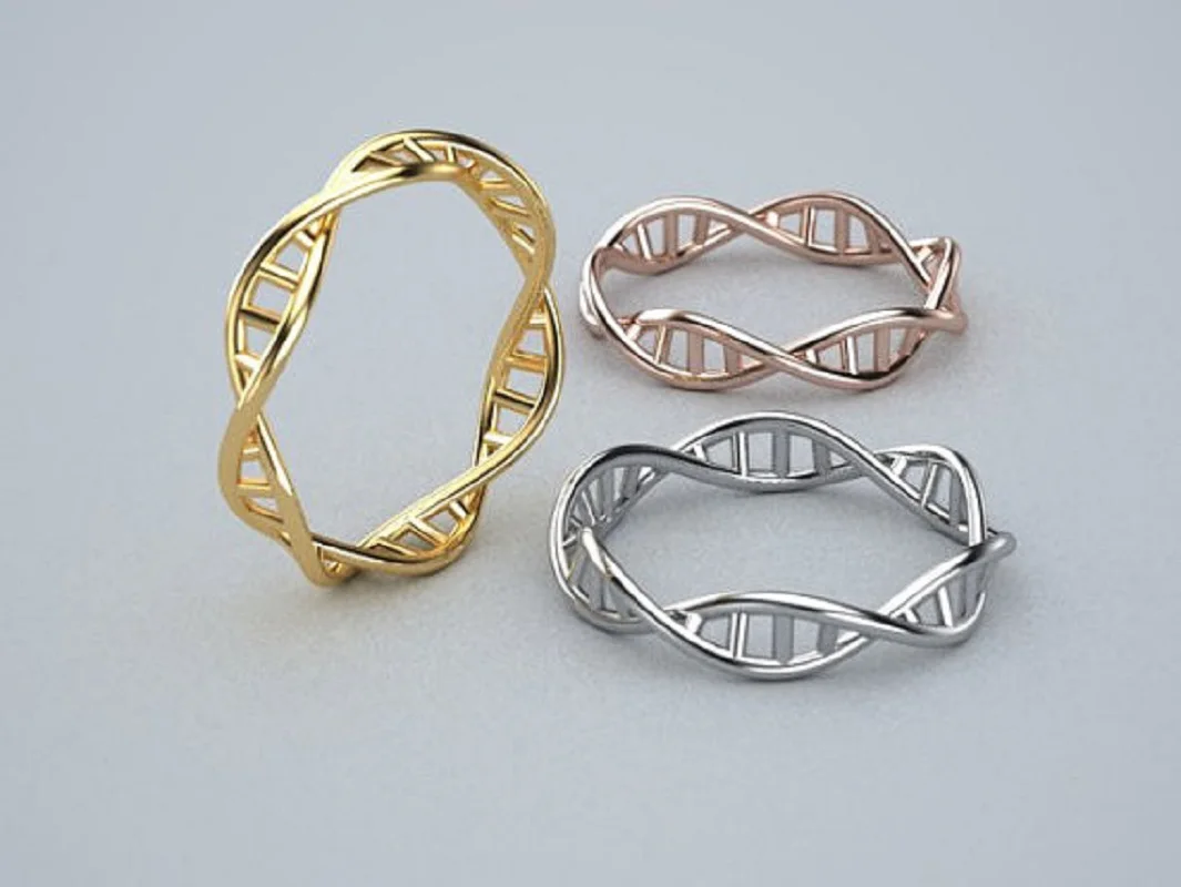 DNA Ring Molecule Jewelry