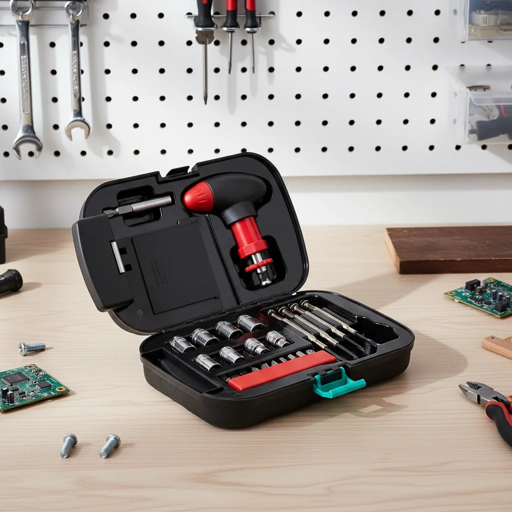 

Набор отверток 24 в 1, ручка с трещоткой и светодиодным фонариком для домашнего ремонта, ручной инструмент SL/PH/H, тип бит, удлинитель 58 мм