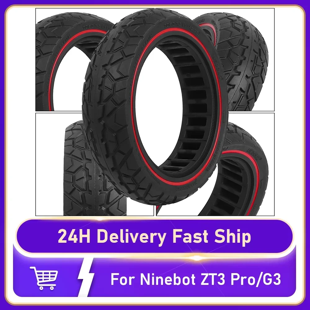 

For Ninebot ZT3 Pro/G3 Tire 10 Inch - 70/60-7.5 Honeycomb Shock-absorbing Off-road Anti-Slip