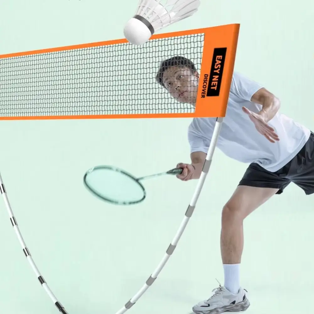 

Height Adjustable Badminton Net with Carry Bag Fold Volleyball Tennis Training Net Professional Easy Setup