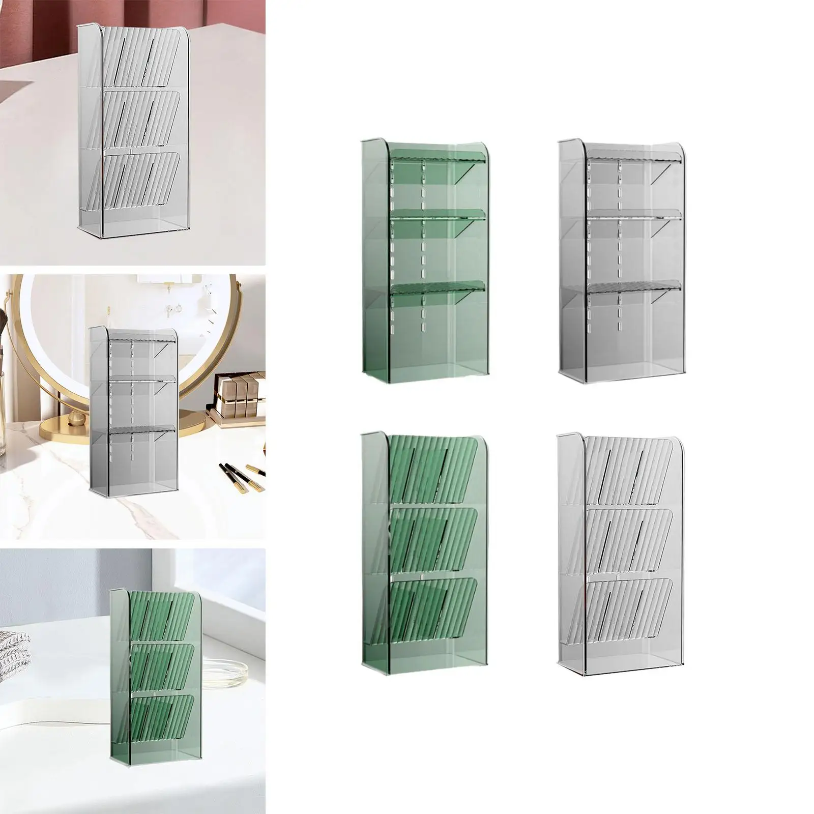 Cosmetics Organizer Stand Detachable Spice Rack Organizer for Bedroom Vanity