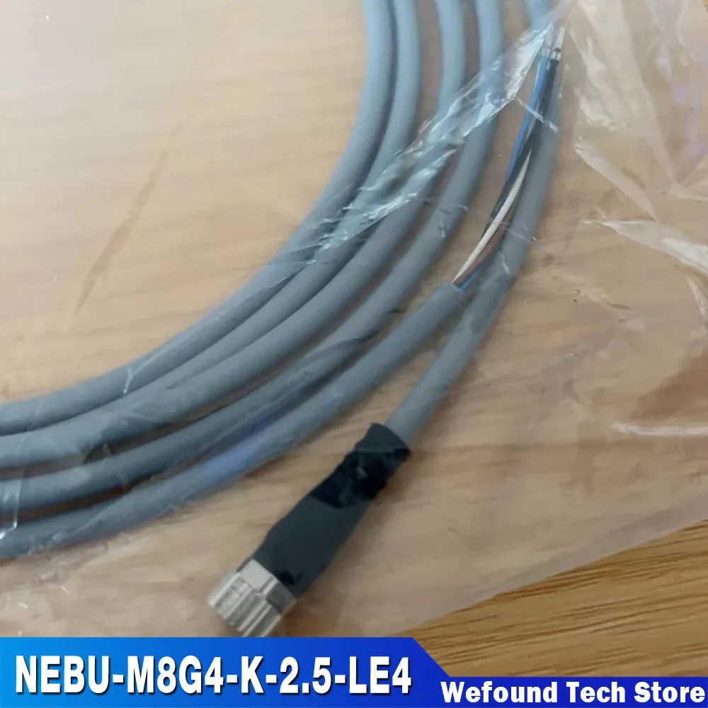 

Power cord NEBU-M8G4-K-2.5-LE4 541342 M8 straight head 4-core