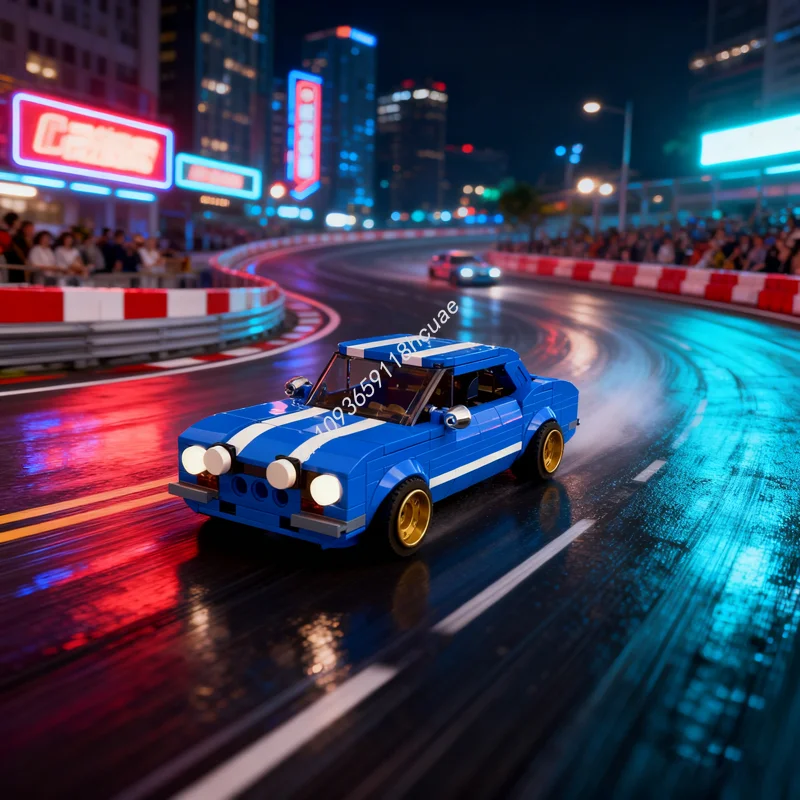 

283 шт. MOC Forded Escort City Champions Модель Строительные блоки Строительные игрушки DIY Творческий кирпич Детские рождественские подарки на день рождения