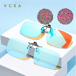 VCKA Clip Glasses People With Red-green Colorblindness And Color Weakness Two-sided Coating Lenses Spectacles Driving Eyewear