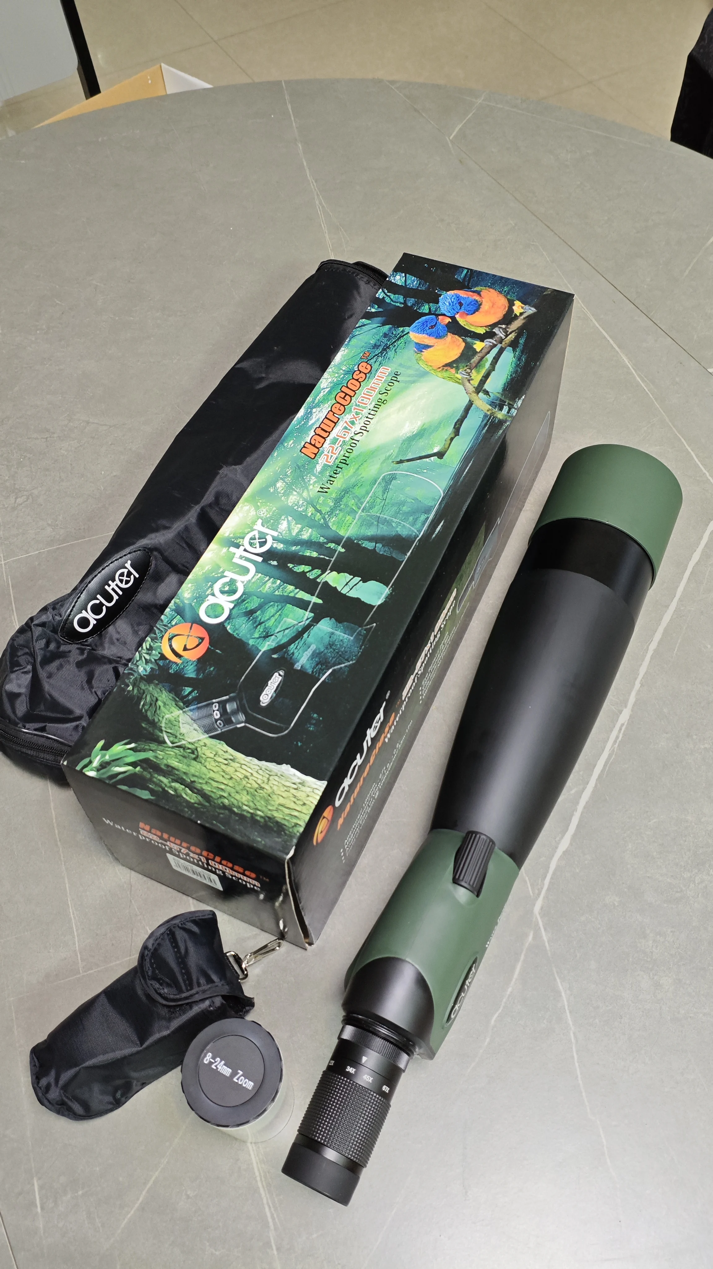 Original Stock Disposal Not Celestron Professional NatureClose ST100B 22-67×100mm Waterproof Straight Spotting Scope