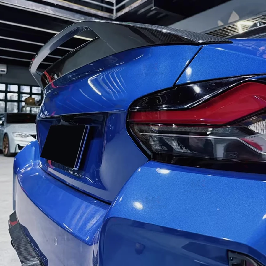 Carbon Fiber ALP Style Rear Spoiler Trunk Lip for BMW G87 M2 G42 M240i 2022-IN Rear Trunk Lip Spoiler Wing Auto Parts 5