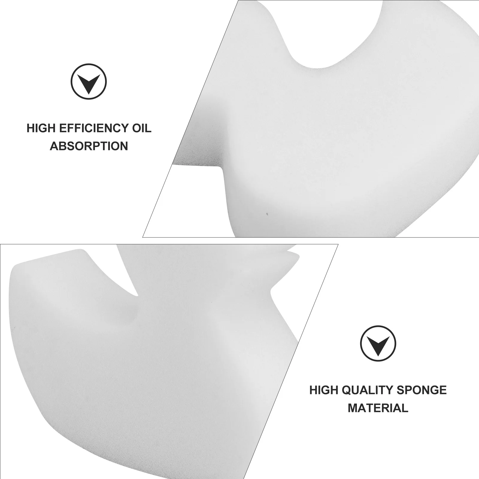 

6Pcs Oil Absorbing Sponge Reliable Material Multi Purpose Pool Spa Tub Oil Collector Easy to Use Cleaning Essential