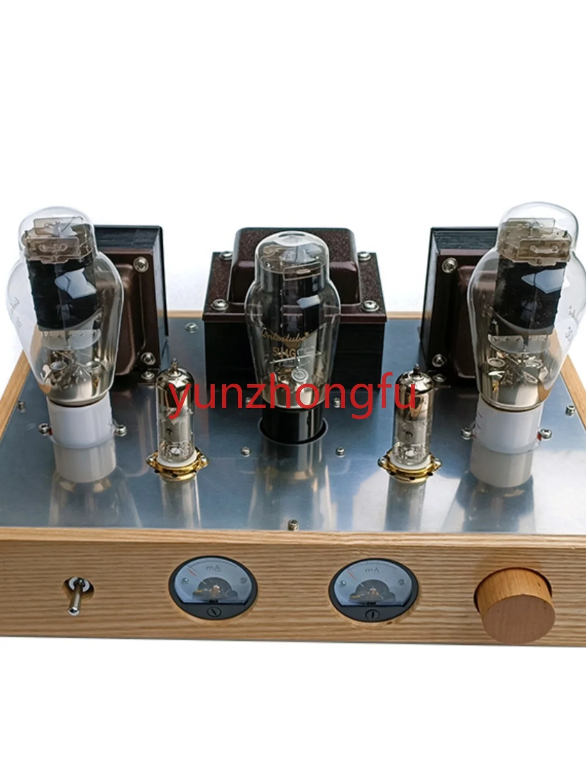 

2A3C single ended electronic tube power amplifier with current meter head EF85 pushing 4.5WX2