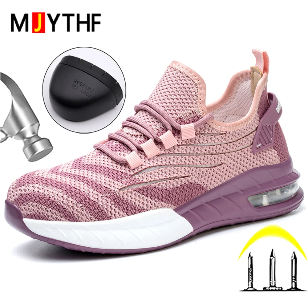

Breathable Safety Shoes For Women Men Steel toe Shoes Work Sneakers Puncture-Proof Protection Shoes outdoors Security Boots 2025