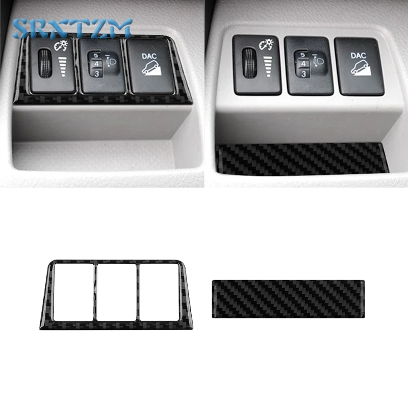 For Toyota RAV4 2006-2012  Headlight Switch Panel Stickers Car Accessories Interior Parts Accessory Sticker Decals