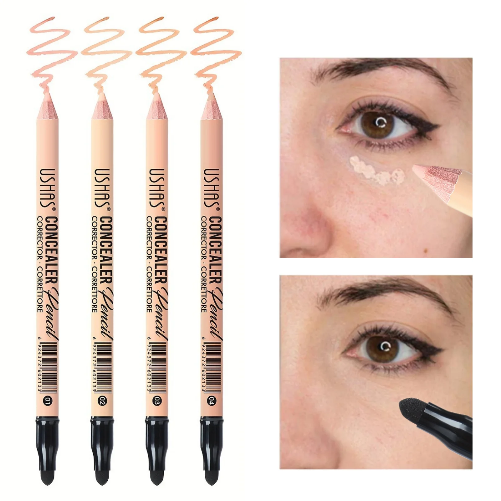 1PC Long-lasting, Eye Concealer Pencil, Hydrating, Skin Tone Correcting Concealer for All Skin Types