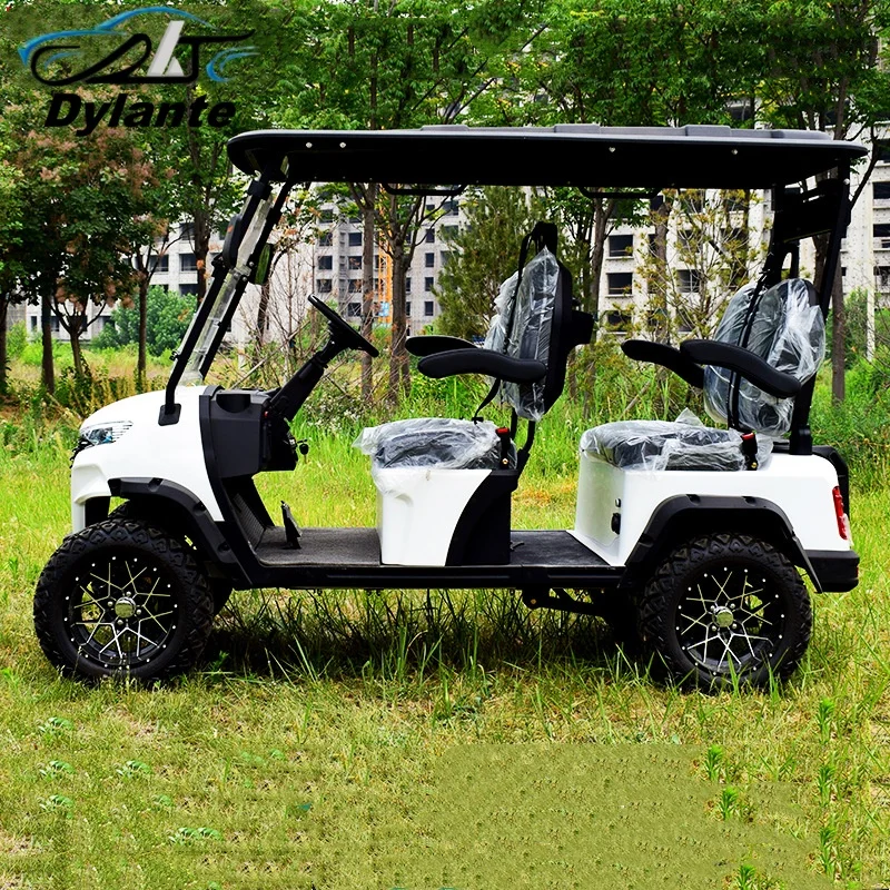6 Seater Solar Panel Energy Saving and Emission Reduction Golf Cart Electric Lift Golf Scooter 72V 48V Off-Road Golf Cart