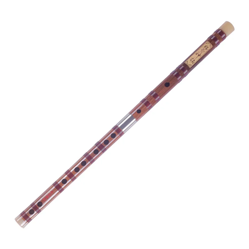 

High Quality Bamboo White Copper Double Inserted Two Dizi C/D/E/F/G Tone Transverse Flute Professional Play Bamboo Flute