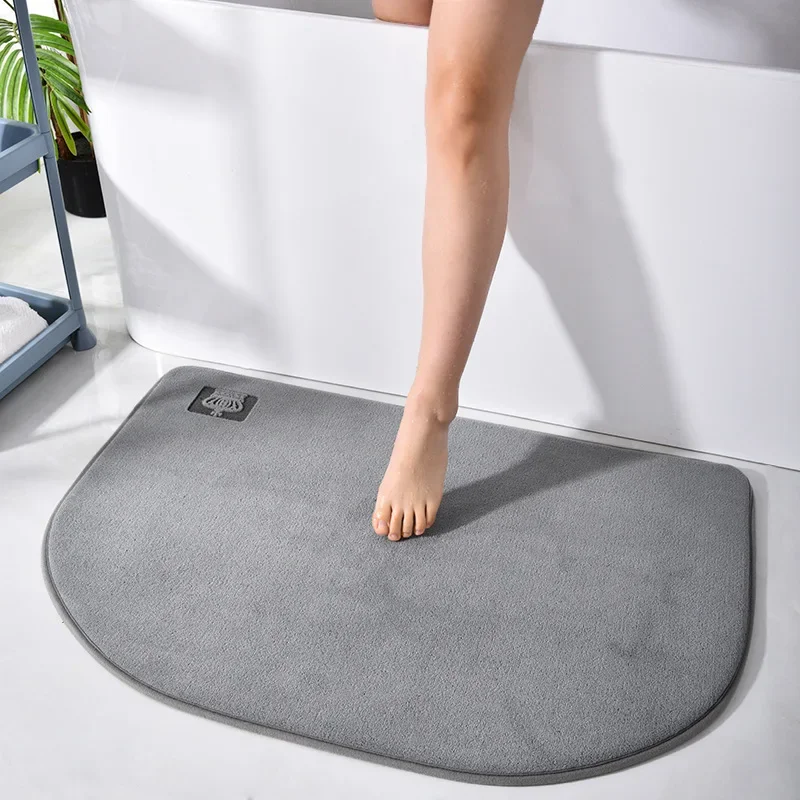 

Bath Rug Mat Non-Slip Absorbent Bathroom Rug for Home Decor Carpet Soft Shower Foot Pad Tapis Salle De Bain Alfombra 욕실 발매트 화장실