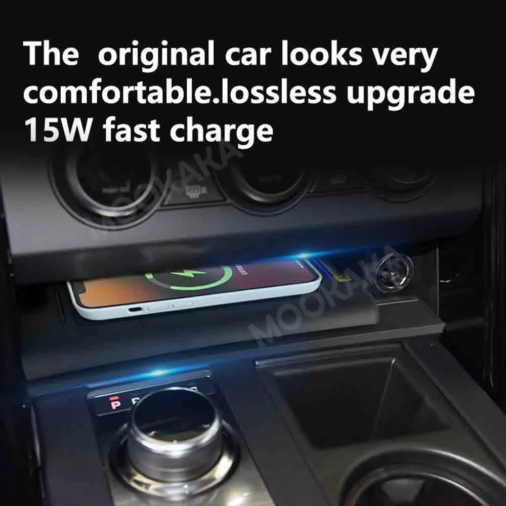For Land Rover Discovery 5 2017-2020 Quick QI Car Wireless Charger Fast Charging Intelligent Infrared Mobile Phone Dashboard