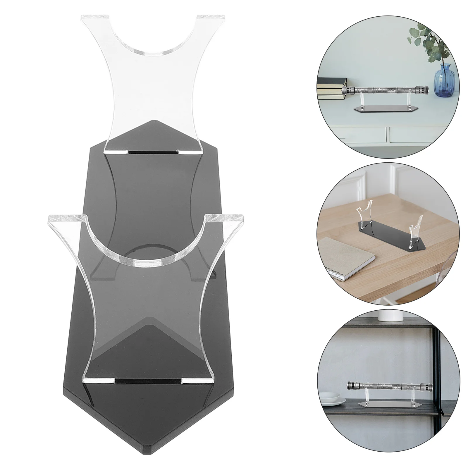 

Acrylic Sword Display Stand Unique Light Effect Easy Installation Ideal Gift for Kids Decorative Tabletop Holder