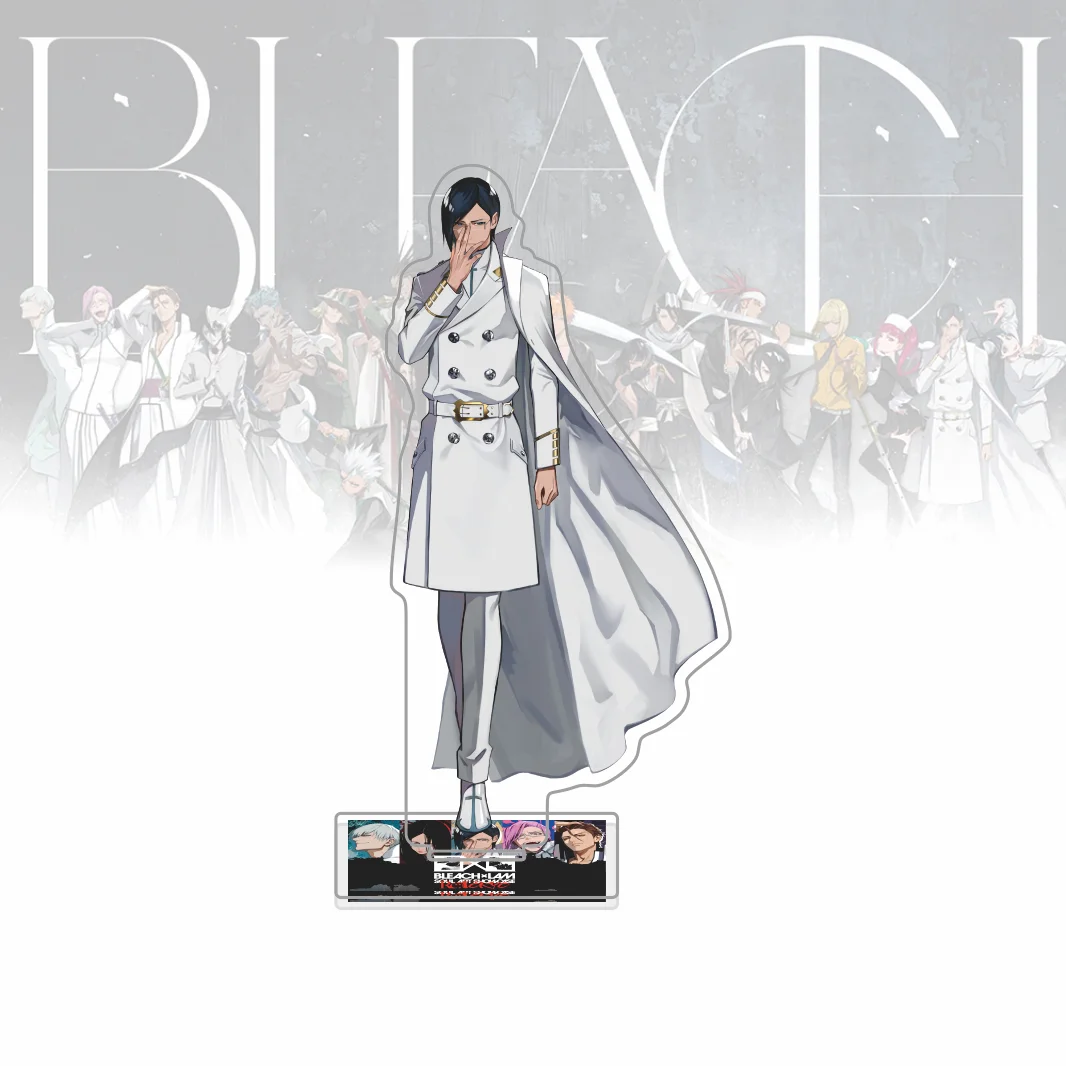 Bleach Anime Acrylic Stand Figure Kurosaki Ichigo Aizen Gin Unohana Ishida Model Plate Desk Decor  Toy Itabag Display Keychain view 2
