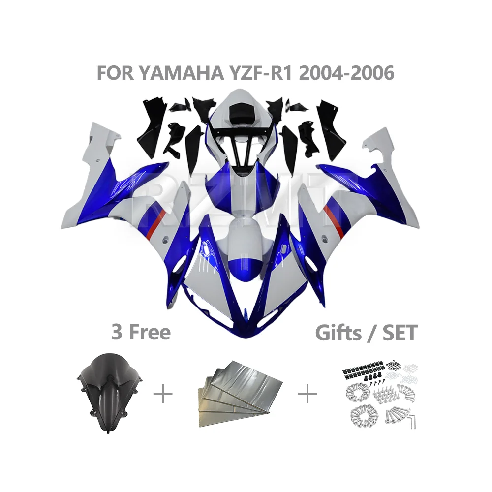 

Комплект обтекателя для мотоцикла YAMAHA YZF-R1 2004-2006 YZF R1, детали рамы и кузова мотоцикла, детали обтекателя из АБС-пластика Y1005-109a