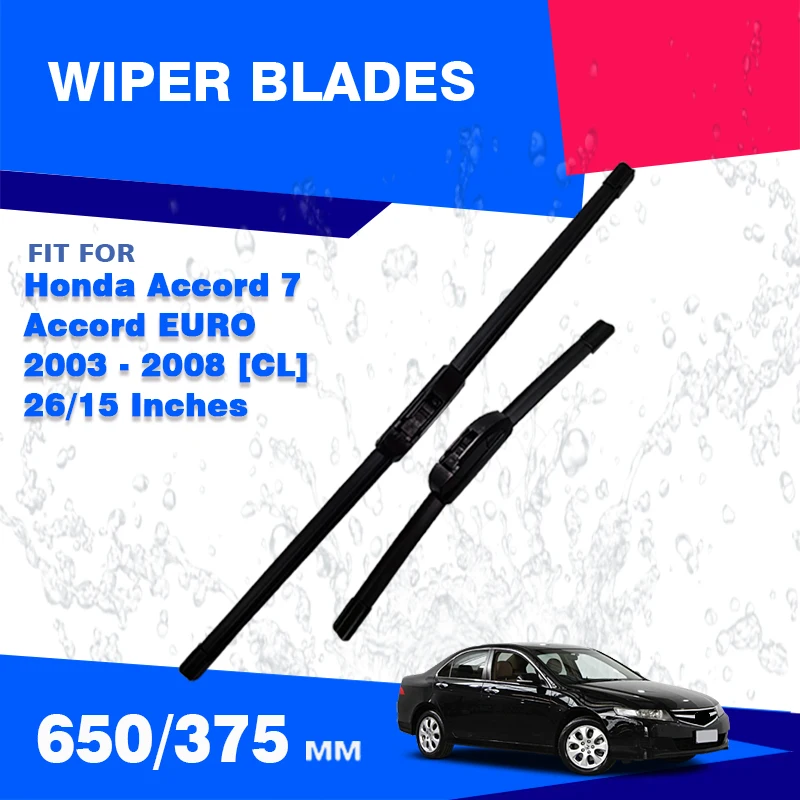 

2 шт. для Honda Accord 7 CL EURO R CL7 2003-2008, щетки переднего стеклоочистителя, щетки для лобового стекла 2004 2005 2006 2007