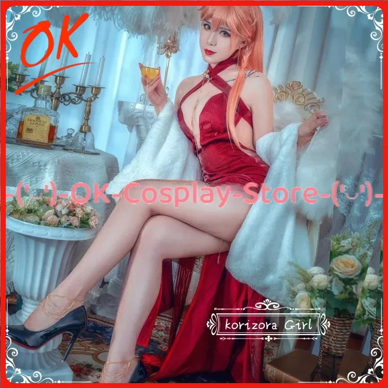 

[Customized] Game Girls Frontline OTS-14 Cosplay Costume Women Sexy Dress Chinese Deluxe Cheongsam Halloween Party Uniform