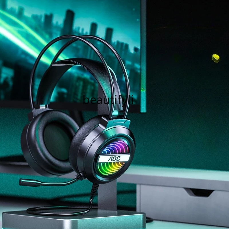 

Computer Headphones Wired Over-Ear Gaming Headset Sound Positioning