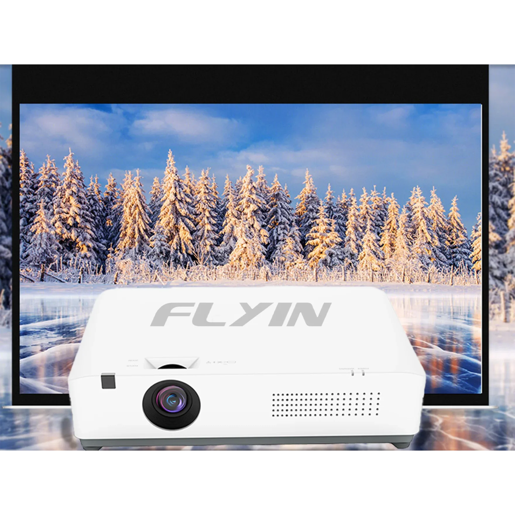 

Flyin 3600 Lumens Laser Projectors & Presentation Equipments High Contrast and Brightness 3LCD Style for Business and Education