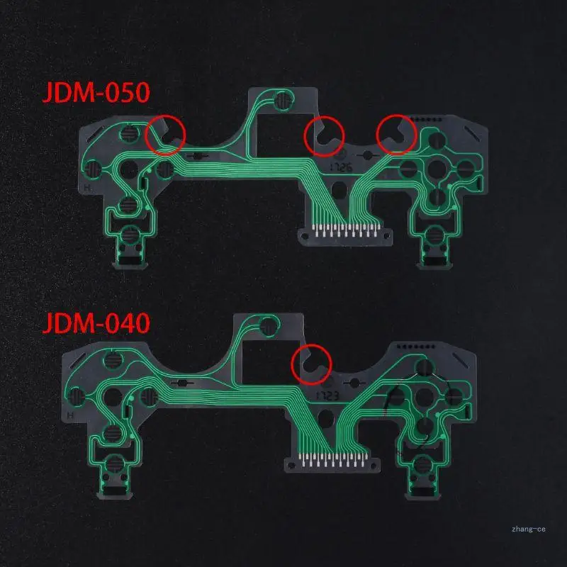 M5TD Replacement Buttons Ribbon Circuit Board for Dualshock 4 Controller Conductive Film Keypad Cable PCB