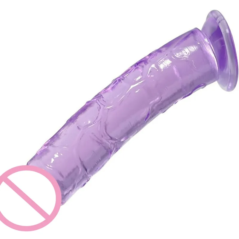 Vibrator Dildo Suction Cup Jelly Dick Realistic Soft Cup Adult Sex Toy for Women and Men Vaginal and Anal Masturbator Dildos view 2