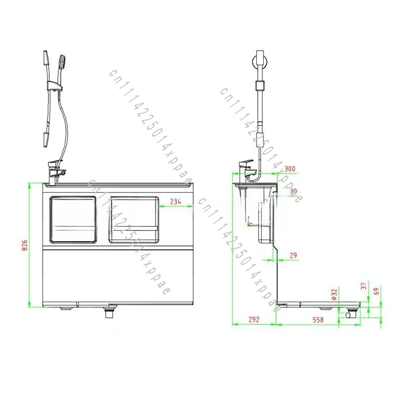 Car Wash Basin, RV Shower Room  Toilet Base, RV Bathroom Modification Supplies