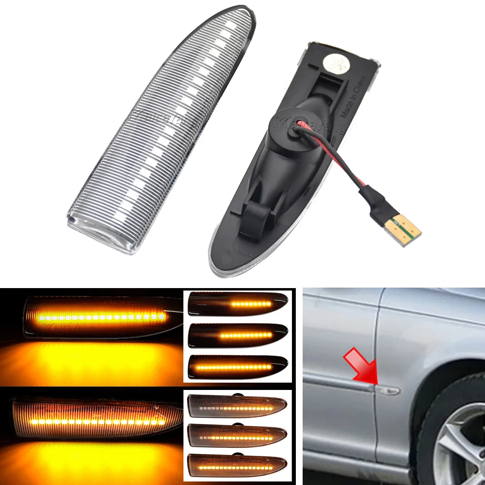 Car Styling Turn Repeater Sequential Turn Signal For Jaguar X-Type 2002 2003 2004 2005 2006 2007 2008 2009 Light Blinker Lamp