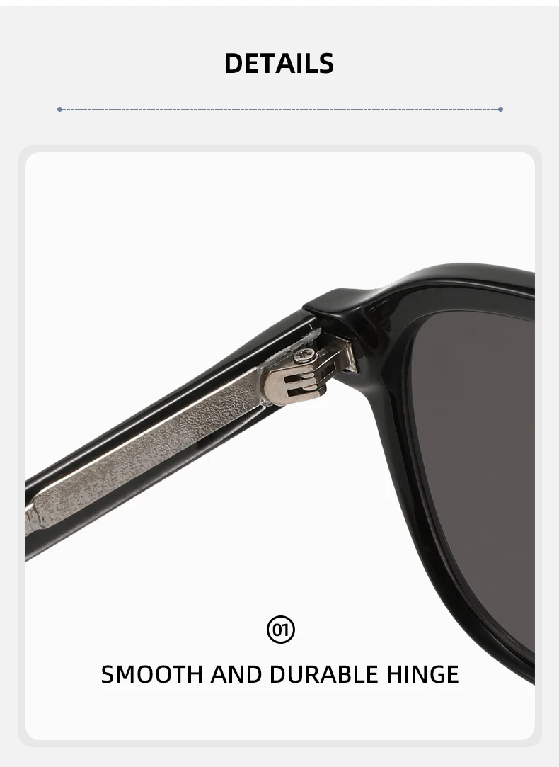 نظارات شمسية كلاسيكية للسيدات ذات جسر مزدوج، كلاسيكية، واقية من الشمس، متعددة الاستخدامات، مع إطارات TR خفيفة الوزن ومعابد من الأسيتات الأساسية. #6