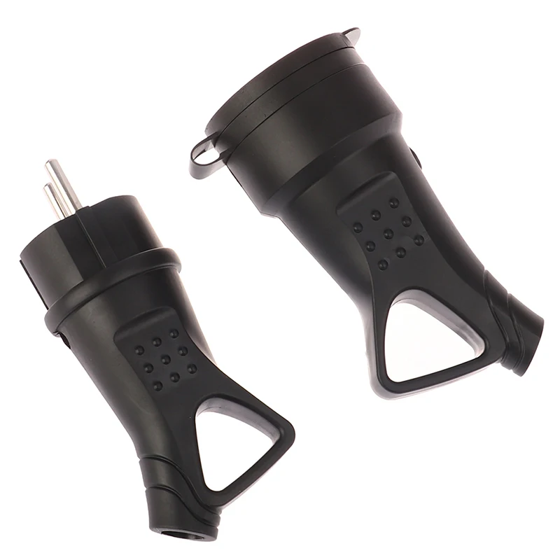 1 шт., резиновая водонепроницаемая розетка европейского стандарта, электрический заземленный европейский разъем с крышкой IP54, шнур питания «сделай сам», 16 А, 250 В 1 шт., резиновая водонепроницаемая розетка европейского стандарта, электрический заземленный европейский разъем с крышкой IP54, шнур питания «сделай сам», 16 А, 250 В