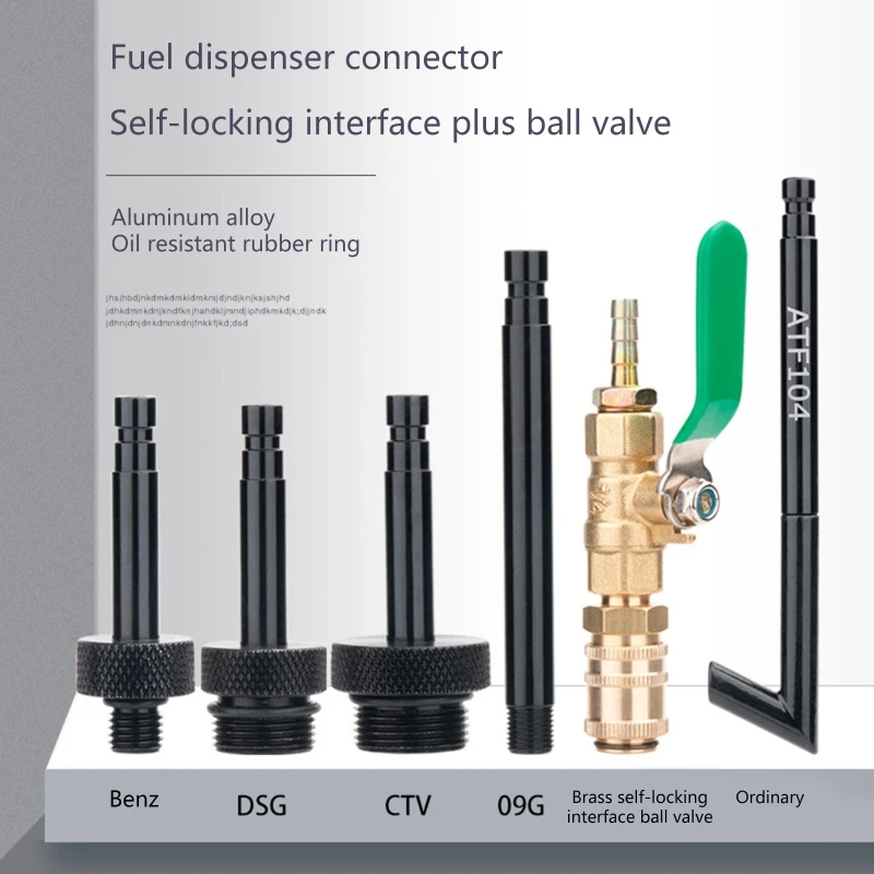 Oil Filler Gearbox Connector VAS6262-1 VAS6262-2 VAG1924/1 Compatible with Transmission Fluid Oil Filling Filler Adapter A0KF